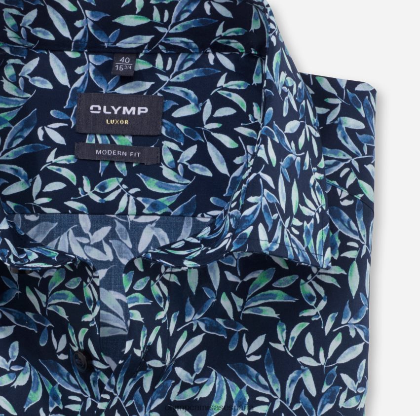 ropa OLYMP Luxor Modern Fit, camisa business, global kent, verde claro 8N2F1130