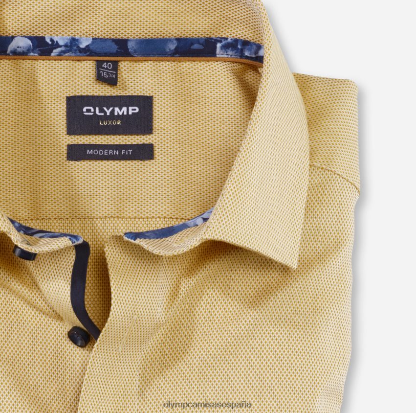 ropa OLYMP Luxor Modern Fit, camisa de negocios, Global Kent, amarillo 8N2F1172