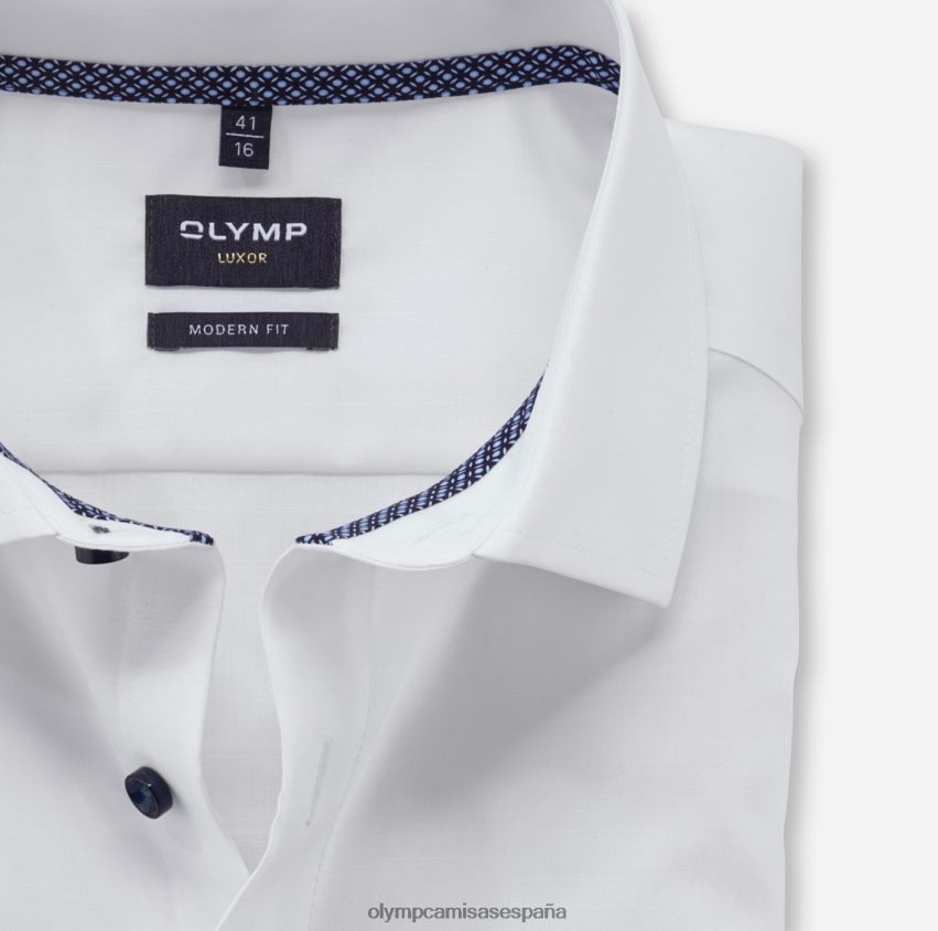 ropa OLYMP Luxor Modern Fit, camisa de negocios, Global Kent, blanco 8N2F1272