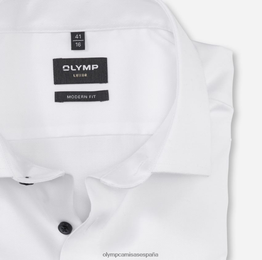 ropa OLYMP Luxor Modern Fit, camisa de negocios, Global Kent, blanco 8N2F954