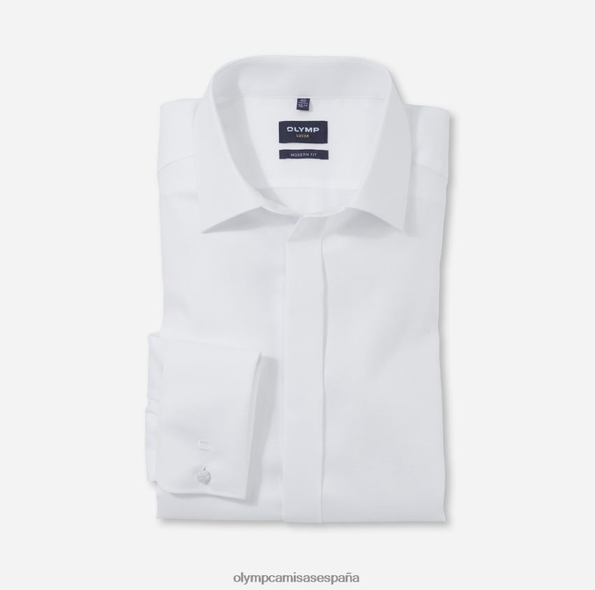 ropa OLYMP Luxor Modern Fit, camisa de negocios, New Kent, blanco 8N2F1372