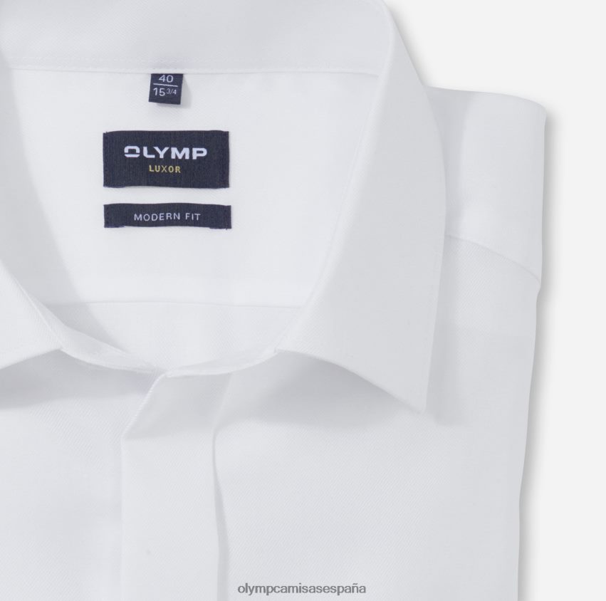 ropa OLYMP Luxor Modern Fit, camisa de negocios, New Kent, blanco 8N2F1372