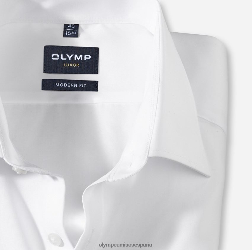 ropa OLYMP Luxor Modern Fit, camisa de negocios, New Kent, blanco 8N2F1374