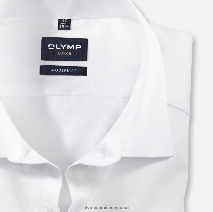 ropa OLYMP Luxor Modern Fit, camisa de negocios, New Kent, blanco 8N2F1375