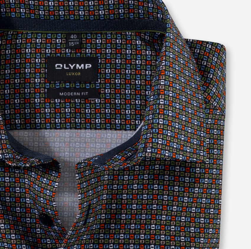 ropa OLYMP ajuste moderno luxor, camisa de negocios, global kent, lima 8N2F1142