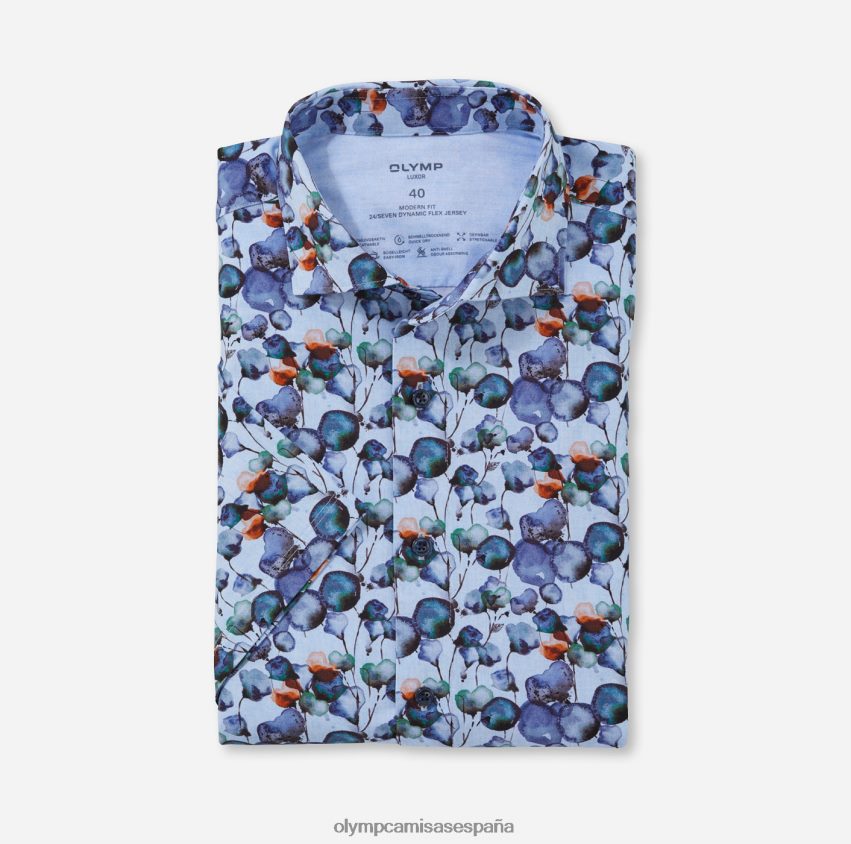 ropa OLYMP camisa business luxor 24/7 modern fit, kent, mandarina 8N2F1165