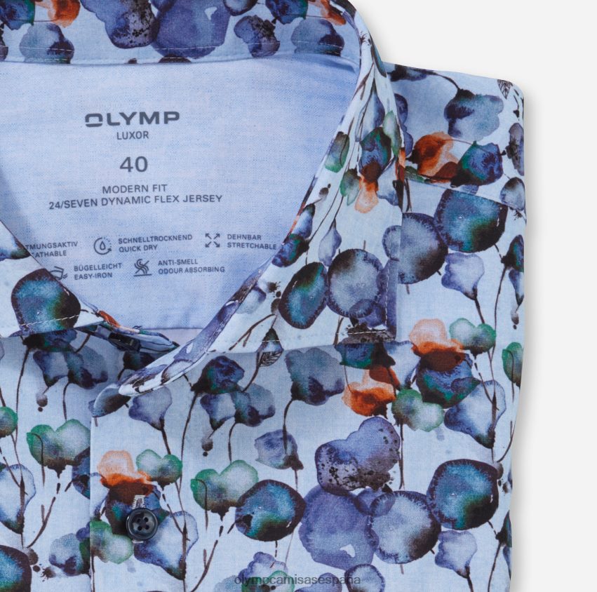 ropa OLYMP camisa business luxor 24/7 modern fit, kent, mandarina 8N2F1165