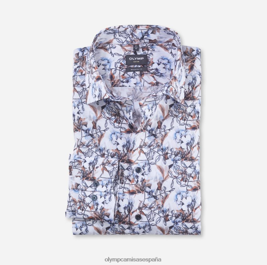 ropa OLYMP camisa business luxor modern fit, con botones, mandarina 8N2F1242