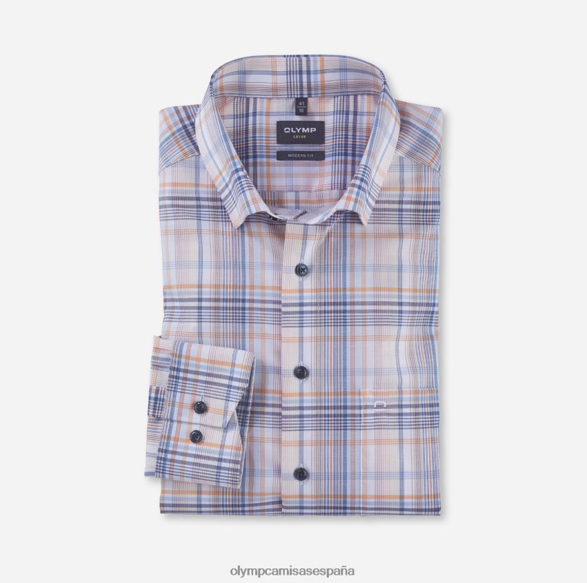ropa OLYMP camisa business luxor modern fit, con botones, mandarina 8N2F949