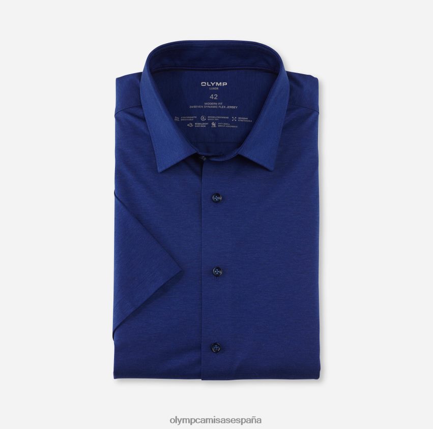 ropa OLYMP luxor 24/7 corte moderno, camisa de negocios, new kent, royal 8N2F1018