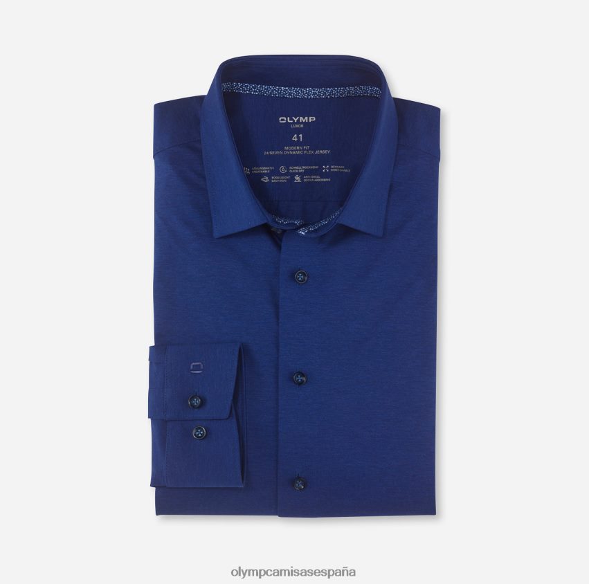 ropa OLYMP luxor 24/7 corte moderno, camisa de negocios, new kent, royal 8N2F1173