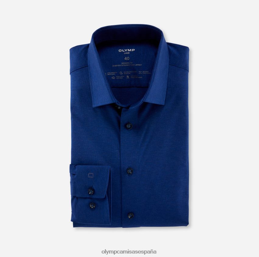 ropa OLYMP luxor 24/7 corte moderno, camisa de negocios, new kent, royal 8N2F1188