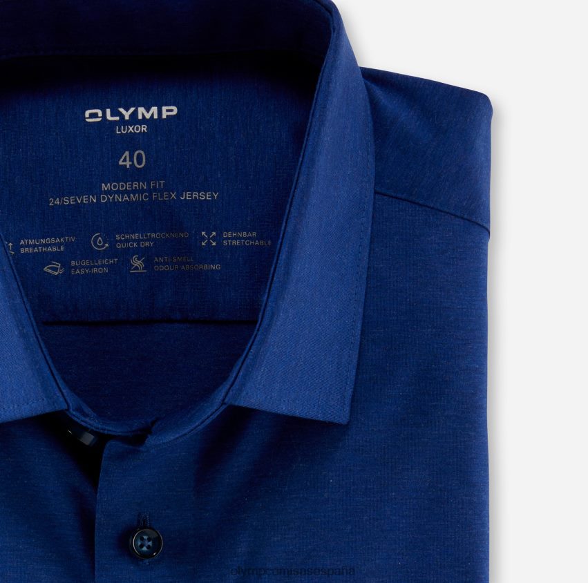 ropa OLYMP luxor 24/7 corte moderno, camisa de negocios, new kent, royal 8N2F1188