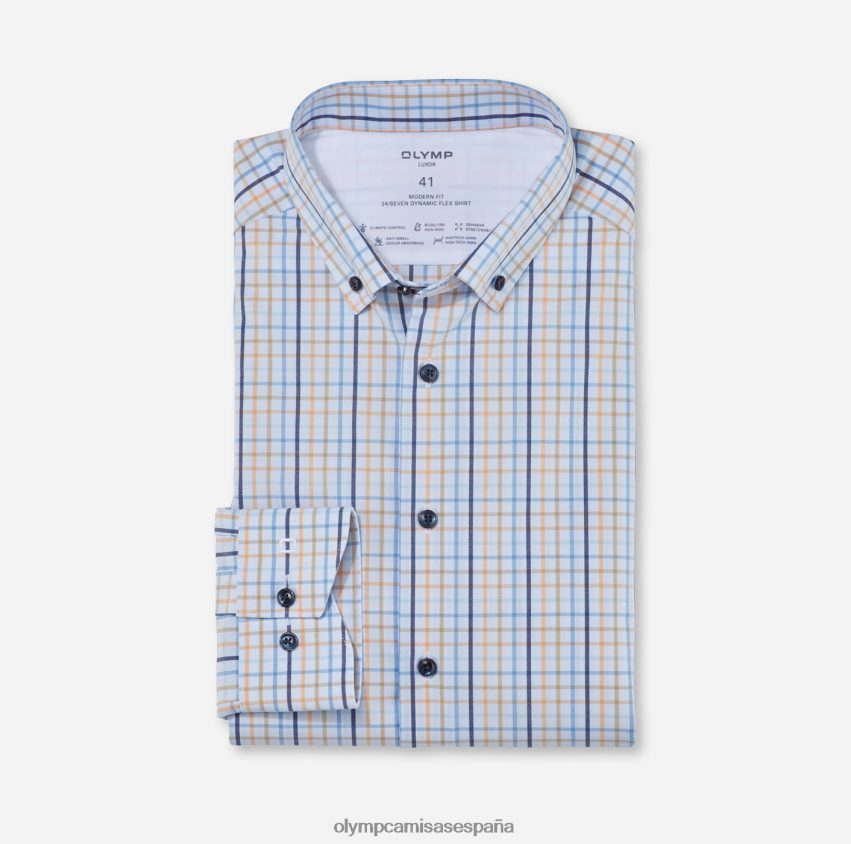 ropa OLYMP luxor 24/7 modern fit, camisa business con botones, mandarina 8N2F1167