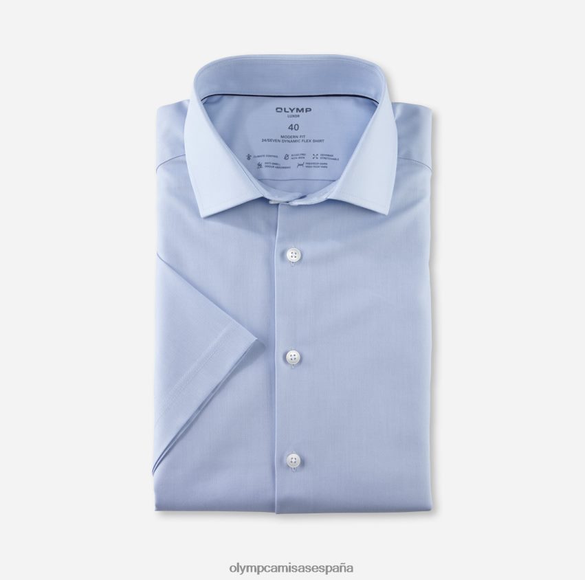ropa OLYMP luxor 24/7 modern fit, camisa business, global kent, azul 8N2F1047