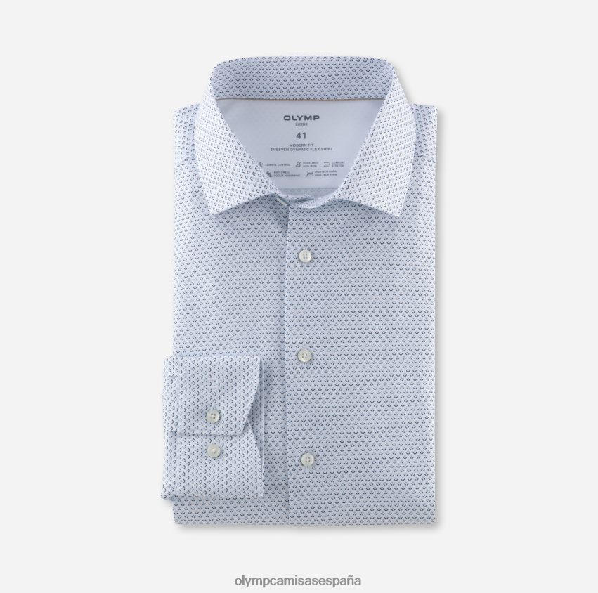 ropa OLYMP luxor 24/7 modern fit, camisa business, global kent, azul 8N2F1138