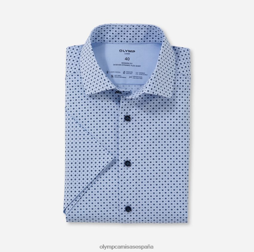 ropa OLYMP luxor 24/7 modern fit, camisa business, global kent, azul 8N2F1168