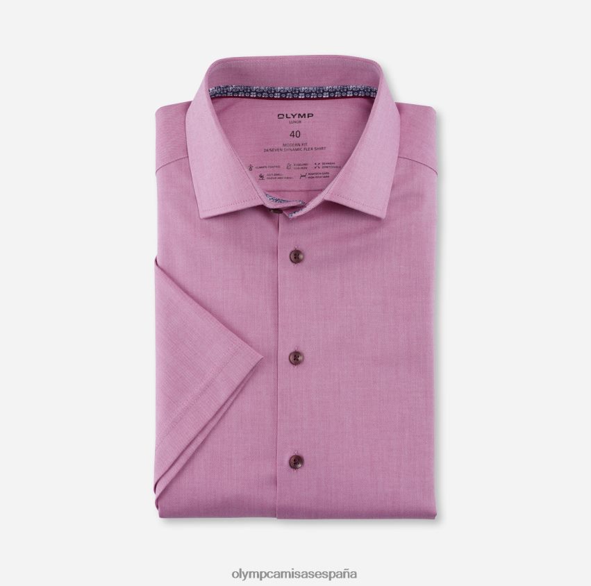 ropa OLYMP luxor 24/7 modern fit, camisa business, global kent, fucsia 8N2F1196