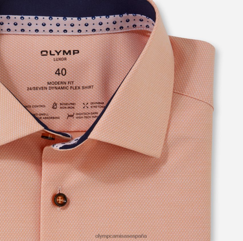 ropa OLYMP luxor 24/7 modern fit, camisa business, global kent, mandarín 8N2F1194