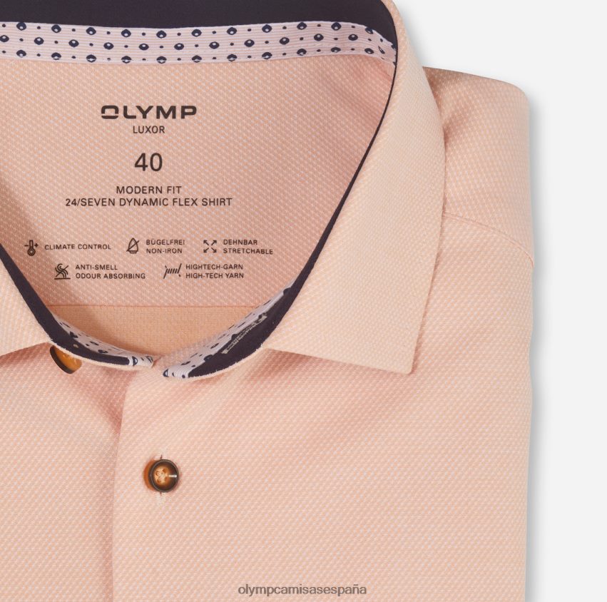 ropa OLYMP luxor 24/7 modern fit, camisa business, global kent, mandarín 8N2F1245