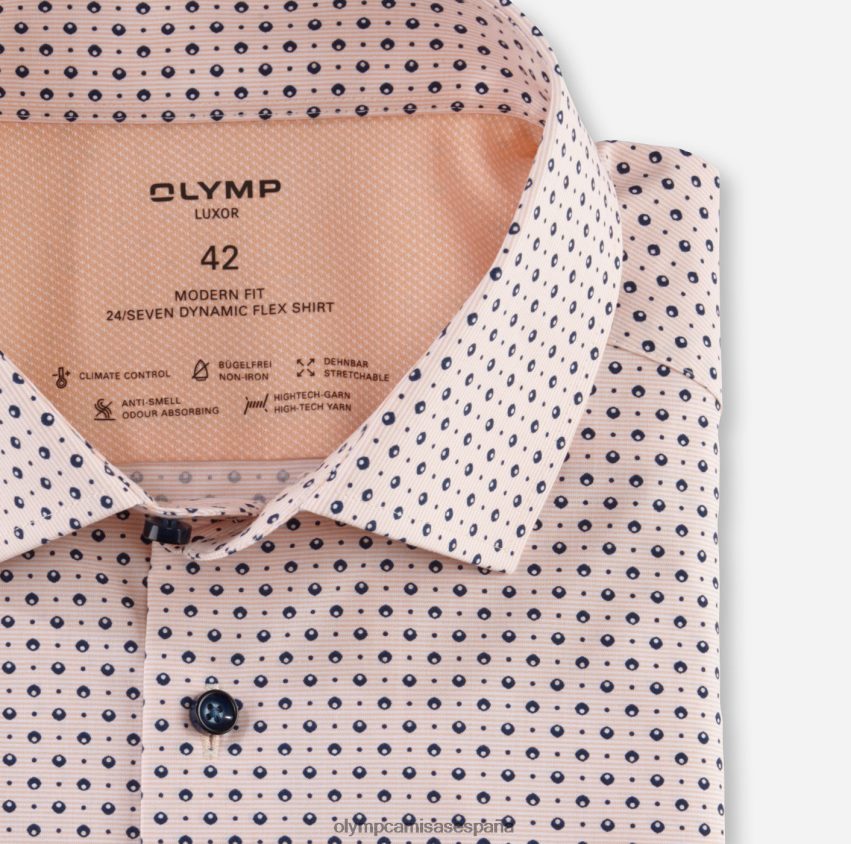 ropa OLYMP luxor 24/7 modern fit, camisa business, global kent, mandarín 8N2F1252