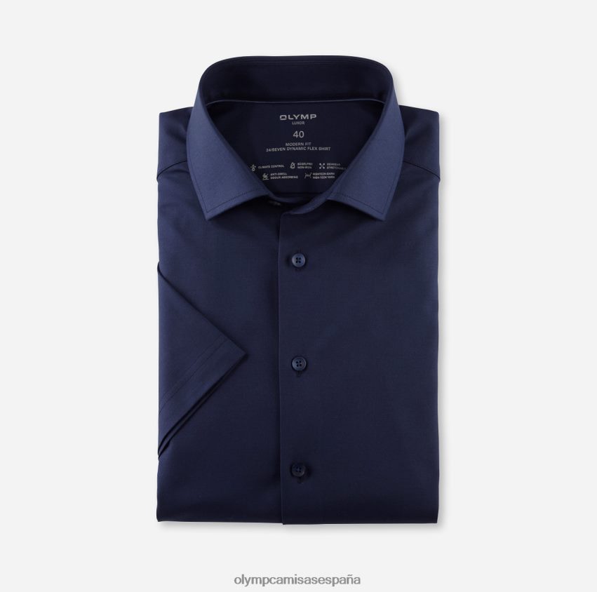 ropa OLYMP luxor 24/7 modern fit, camisa business, global kent, marine 8N2F1039