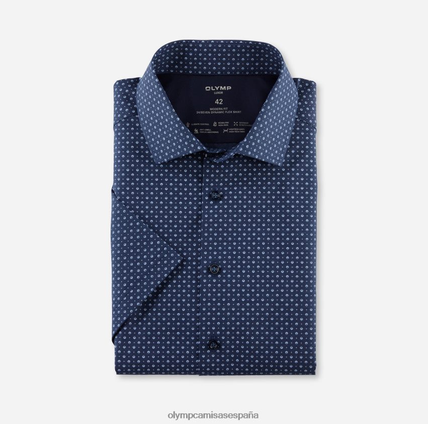 ropa OLYMP luxor 24/7 modern fit, camisa business, global kent, marine 8N2F1129