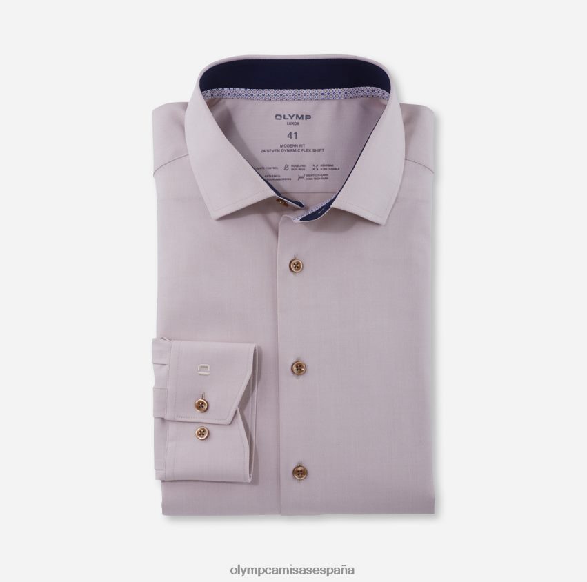 ropa OLYMP luxor 24/7 modern fit, camisa business, global kent, natural 8N2F1238