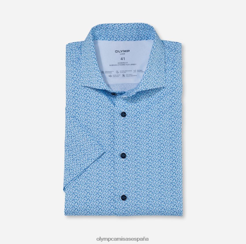 ropa OLYMP luxor 24/7 modern fit, camisa business, kent, aguamarina 8N2F1204
