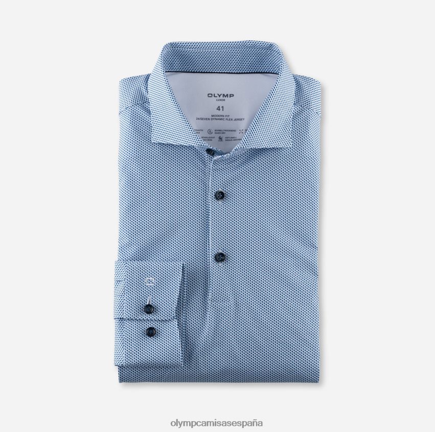 ropa OLYMP luxor 24/7 modern fit, camisa business, kent, azul 8N2F1106