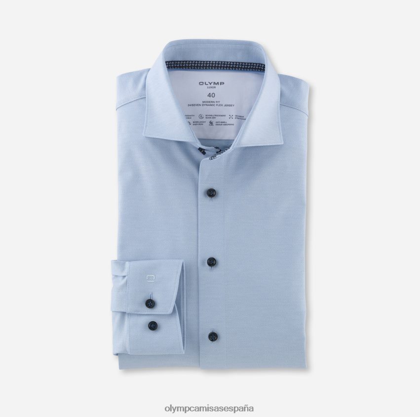 ropa OLYMP luxor 24/7 modern fit, camisa business, kent, azul 8N2F1257