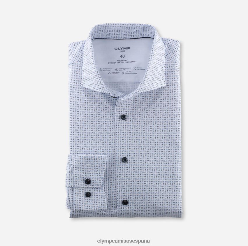 ropa OLYMP luxor 24/7 modern fit, camisa business, kent, azul 8N2F941