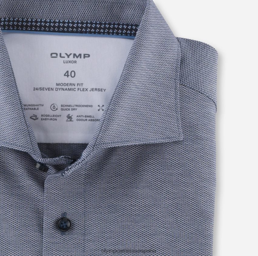 ropa OLYMP luxor 24/7 modern fit, camisa business, kent, marino 8N2F1085