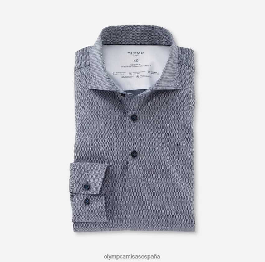 ropa OLYMP luxor 24/7 modern fit, camisa business, kent, marino 8N2F1143