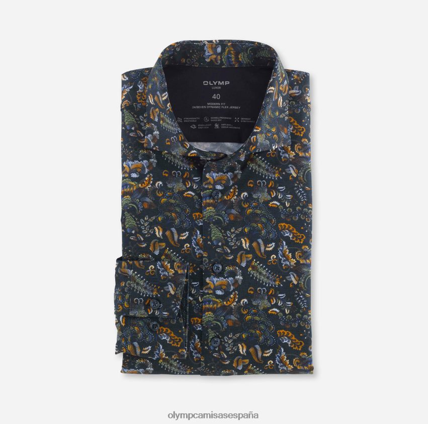 ropa OLYMP luxor 24/7 modern fit, camisa business, kent, marino 8N2F1206