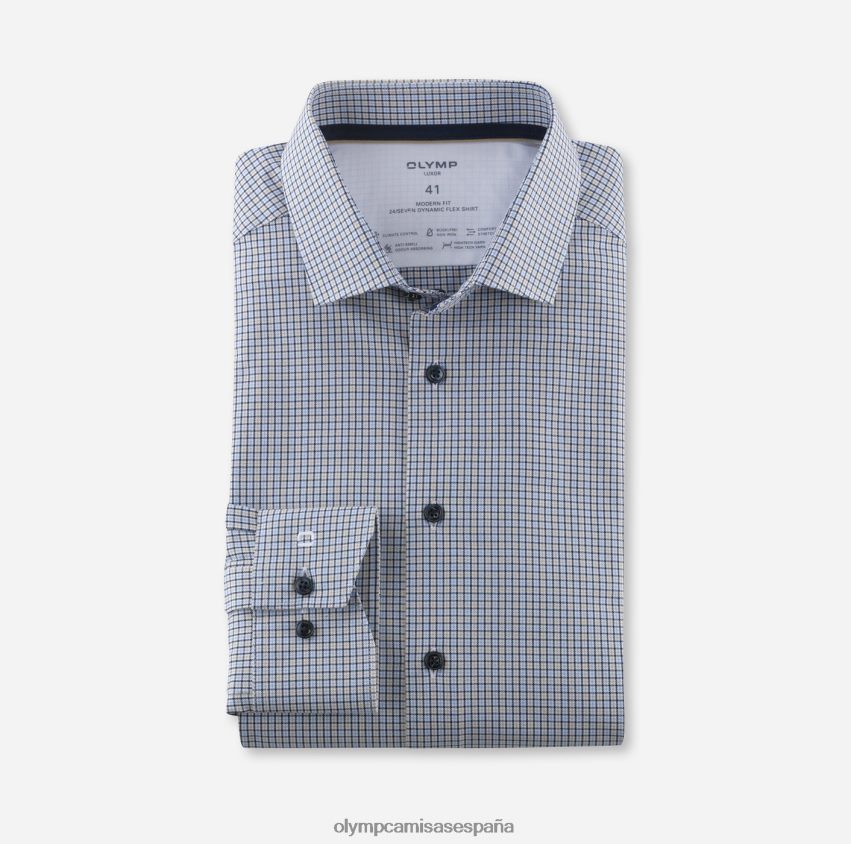 ropa OLYMP luxor 24/7 modern fit, camisa business, kent moderno, natural 8N2F1087