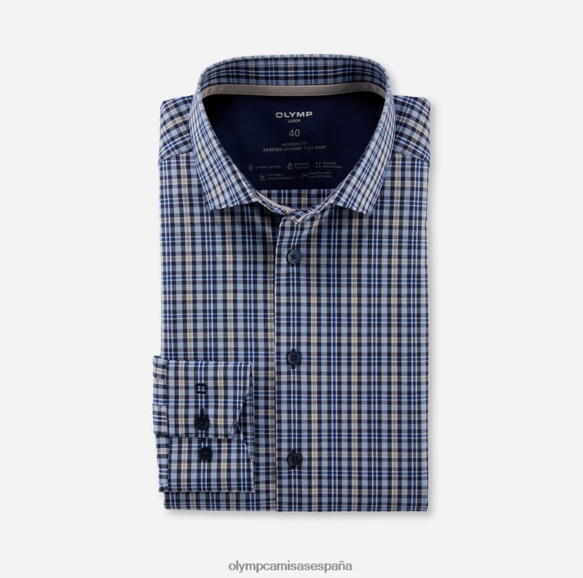 ropa OLYMP luxor 24/7 modern fit, camisa business, kent moderno, natural 8N2F1144