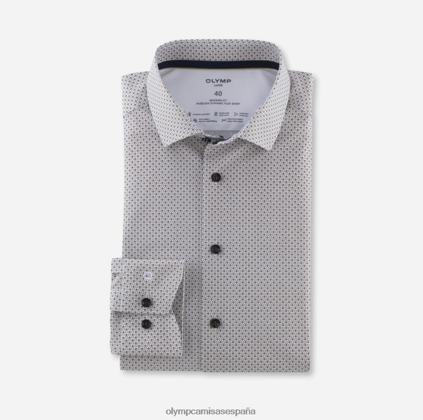 ropa OLYMP luxor 24/7 modern fit, camisa business, kent moderno, natural 8N2F1274