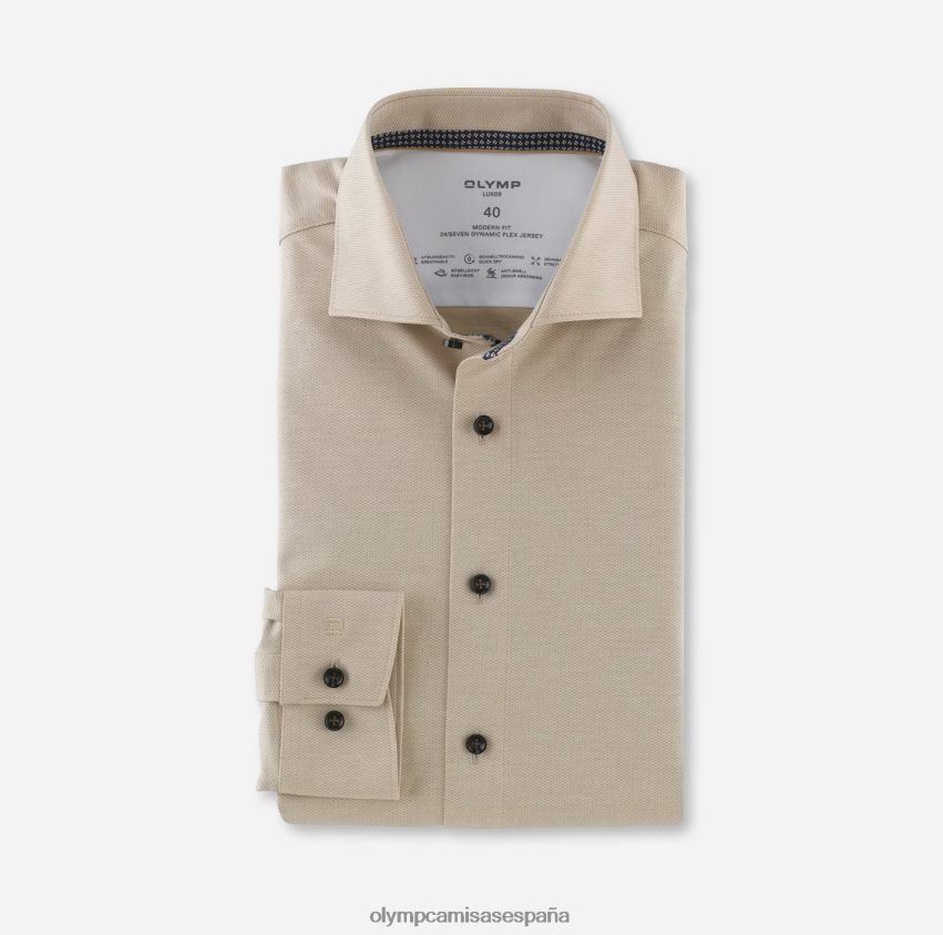 ropa OLYMP luxor 24/7 modern fit, camisa business, kent, natural 8N2F1100