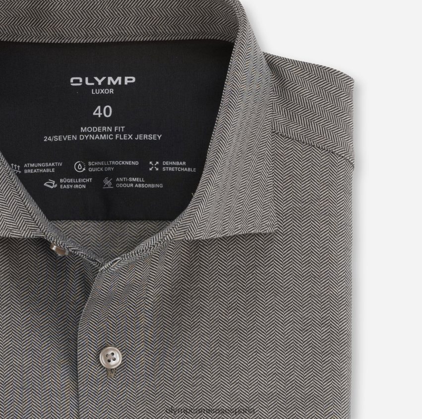 ropa OLYMP luxor 24/7 modern fit, camisa business, kent, natural 8N2F1357