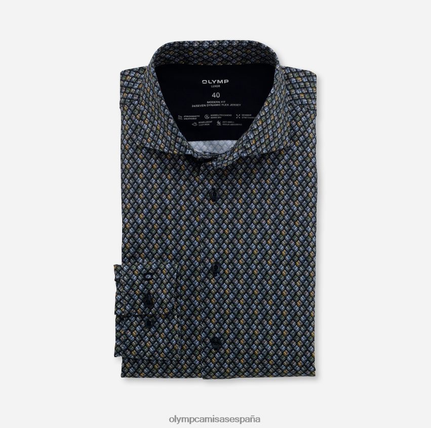 ropa OLYMP luxor 24/7 modern fit, camisa business, kent, oliva 8N2F1339
