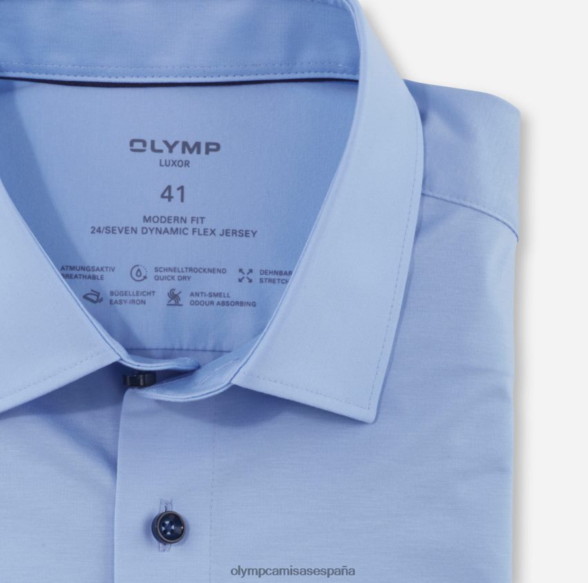 ropa OLYMP luxor 24/7 modern fit, camisa business, new kent, azul claro 8N2F967