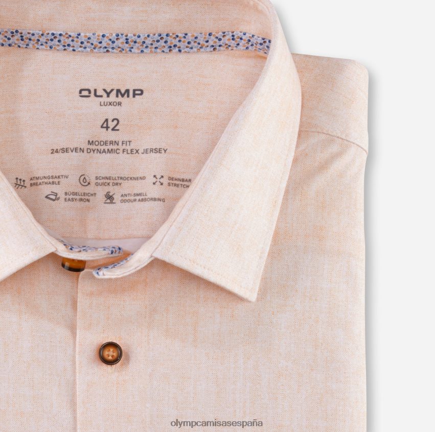 ropa OLYMP luxor 24/7 modern fit, camisa business, new kent, mandarina 8N2F1198