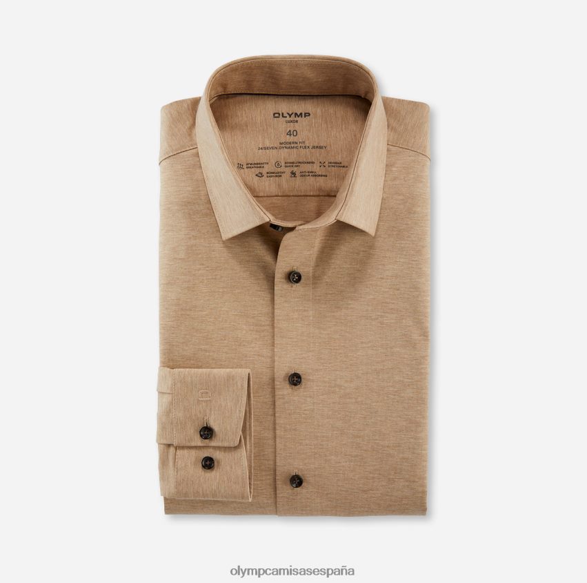 ropa OLYMP luxor 24/7 modern fit, camisa business, new kent, natural 8N2F1262