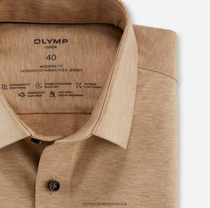 ropa OLYMP luxor 24/7 modern fit, camisa business, new kent, natural 8N2F1262