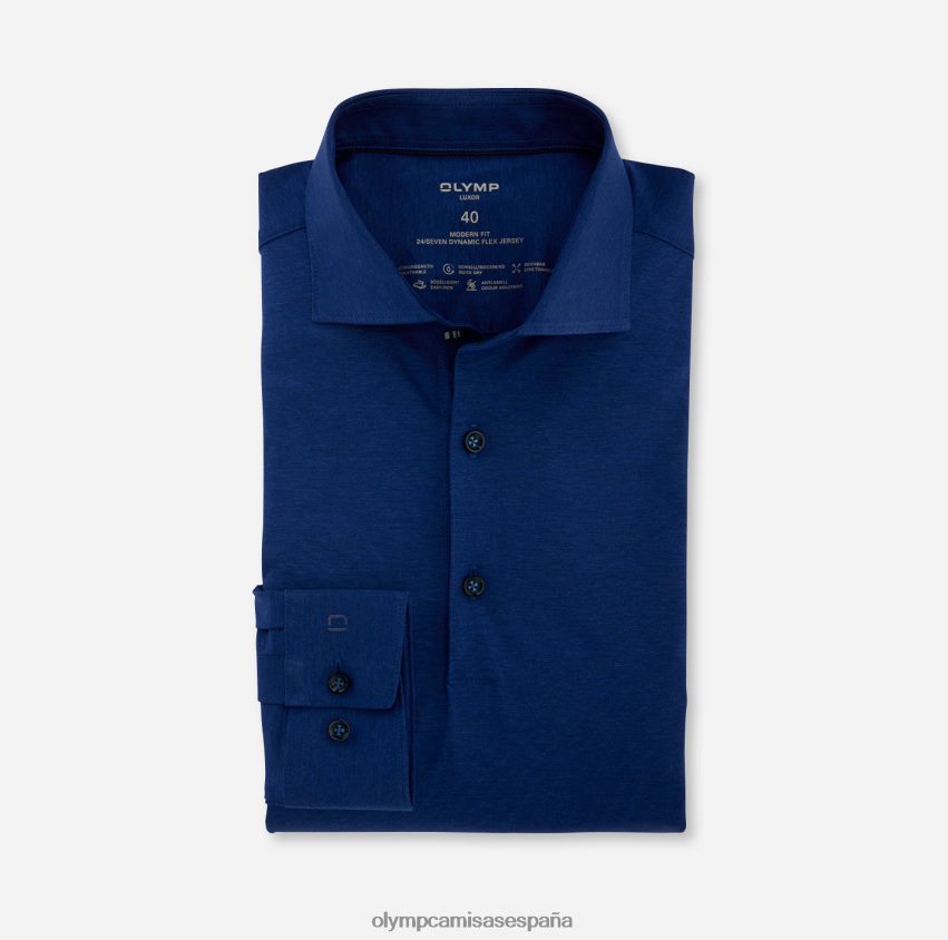 ropa OLYMP luxor 24/7 modern fit, camisa de negocios, kent, royal 8N2F1094