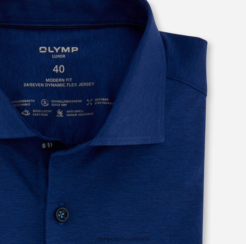 ropa OLYMP luxor 24/7 modern fit, camisa de negocios, kent, royal 8N2F1094