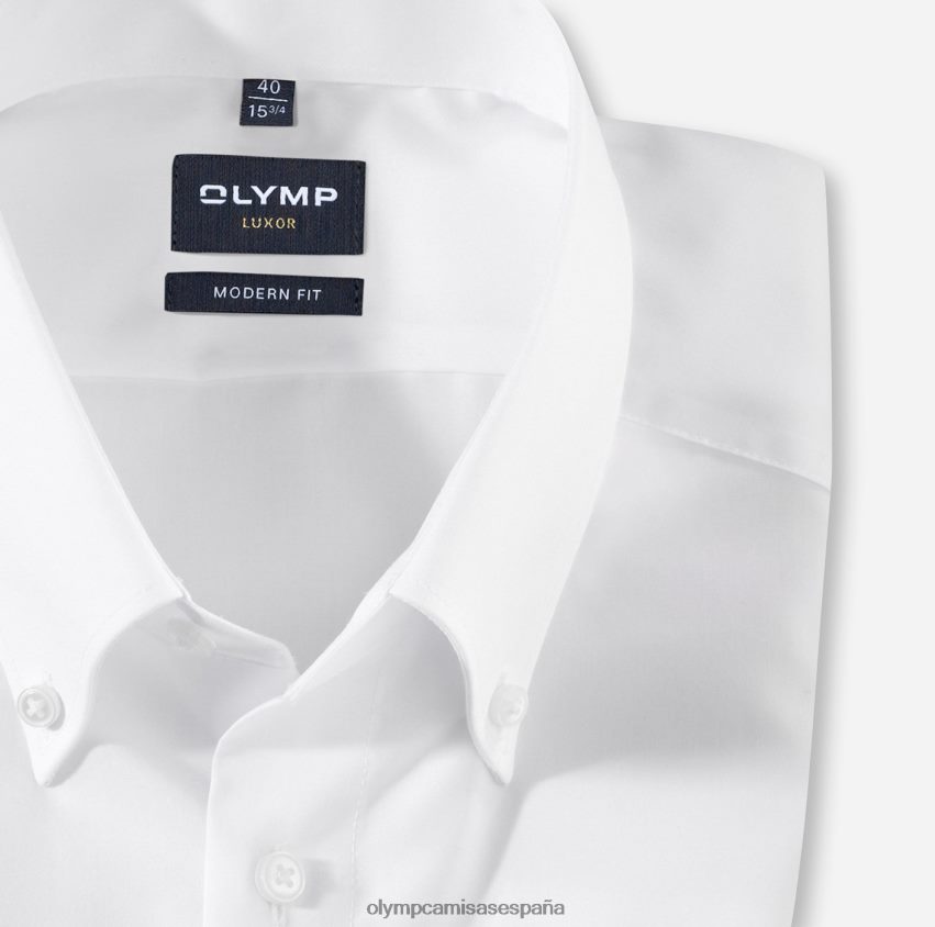 ropa OLYMP luxor modern fit, camisa business, con botones, blanco 8N2F1377