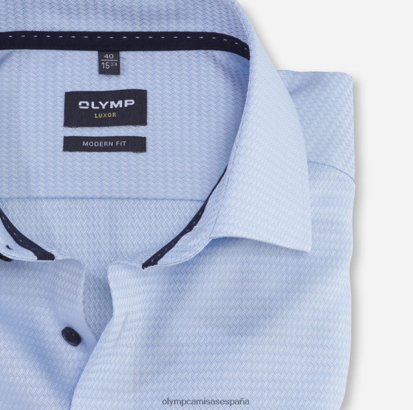 ropa OLYMP luxor modern fit, camisa business, global kent, azul 8N2F1058