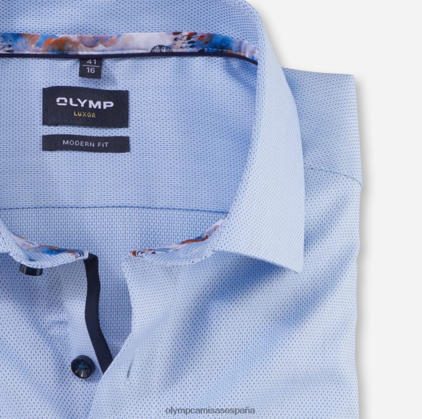 ropa OLYMP luxor modern fit, camisa business, global kent, azul 8N2F1227